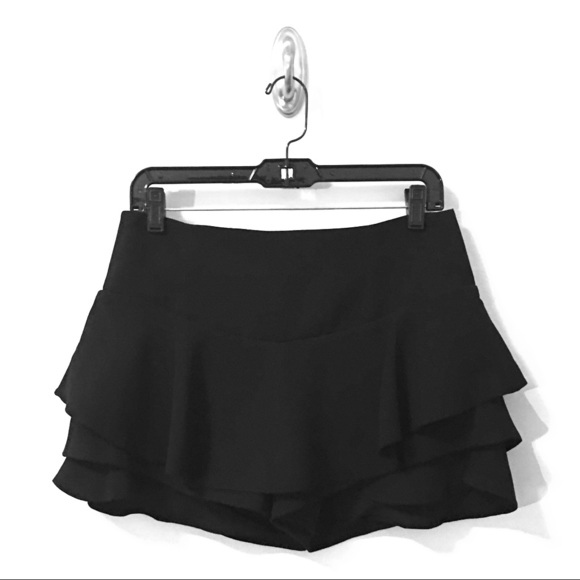 skort zara black